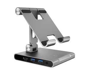 Dokkingstasjon - j5create JTS224-N - Multi-Angle Stand with Docking Station for iPad Pro - JTS224-N