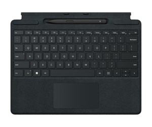 Tastatur - Microsoft Surface Pro Signature Keyboard - keyboard - with touchpad accelerometer Surface Slim Pen 2 storage and charging tray - Belgium - black - with Slim Pen 2 - Tastatur - Belgisk - Svart - 8X8-00006