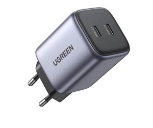 Mobil - Adaptere og ladere - UGREEN Nexode GaN 45W Dual USB-C PD Charger - Space Gray - 90573