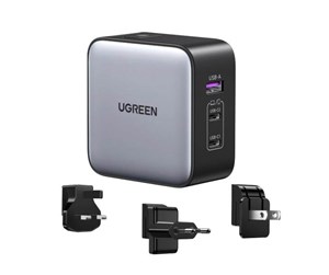 Mobil - Adaptere og ladere - UGREEN Nexode GaN 65W Travel Adapter (US/UK/EU) - 90409