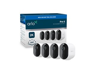 Smarthus - Arlo Pro 5 - Trådløst sikkerhetskamerasystem - 4 kameraer - hvit - VMC4460P-100EUS