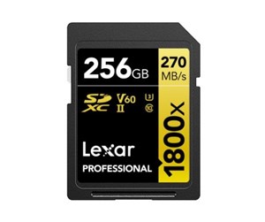 Minnekort - Lexar Professional Gold 1800x SD - 280MB/s - 256GB - LSD1800256G-BNNNG