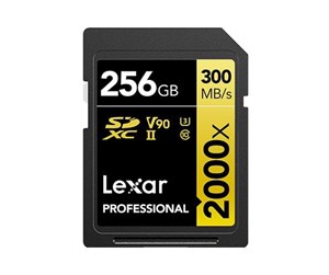 Minnekort - Lexar Professional Gold 2000x SD - 300MB/s - 256GB - LSD2000256G-BNNNG