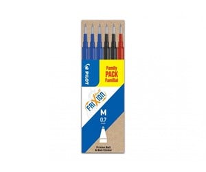 Skrive- & Tegneverktøy - Pilot Pen Pilot FriXion - refill - black red blue (pack of 6) - BLS-FR7-S6-1