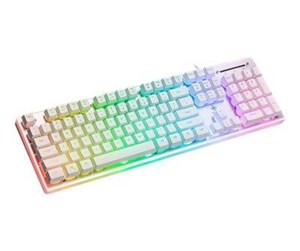 Tastatur - Deltaco GAMING WK75 - Tastatur - Amerikansk Engelsk - Hvit - GAM-021-RGB-W-US