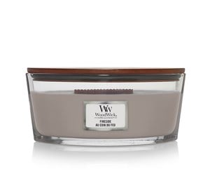 Dekorasjon - WoodWick Scented candle with wooden lid - Fireside - 76106E