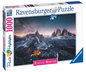 Puslespill - Ravensburger Drei Zinnen, Dolomiten 1000p - 10217318