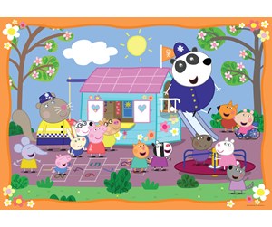 Puslespill - Ravensburger Peppa Pig Peppa’s Club House Giant Floor Puzzle - 10103141