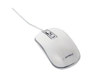 Mus - Gembird MUS-4B-06-WS - mouse - USB - white silver - Mus - Optisk - 4 - Hvit - MUS-4B-06-WS