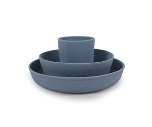 Babyutstyr - Filibabba Silicone dinner set - Powder Blue - FI-SI015