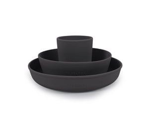 Babyutstyr - Filibabba Silicone dinner set - Stone Grey - FI-SI001