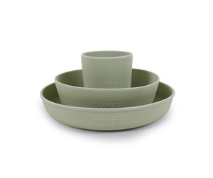 Babyutstyr - Filibabba Silicone dinner set - Green - FI-02252