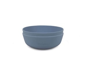 Babyutstyr - Filibabba Silicone bowl 2-pack - Powder blue - FI-SI021