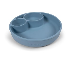 Babyutstyr - Filibabba Silicone divided plate - Powder Blue - FI-02291