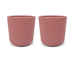 Babyutstyr - Filibabba Silicone cup 2-pack - Rose - FI-02268