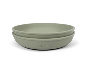 Babyutstyr - Filibabba Silicone plate 2-pack Green - FI-02270