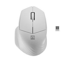 Mus - Natec Siskin 2 - mouse - 2.4 GHz Bluetooth 5.0 - white - Mus - Optisk - 3 knapper - Hvit - NMY-1972