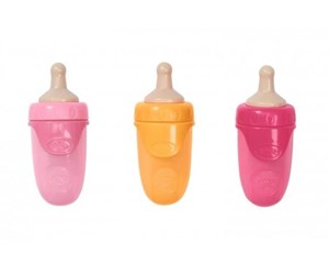 Dukker, Bamser & Utstyr - Baby Born Bottle w Cap 3 asst 43cm. 1pcs - 832509