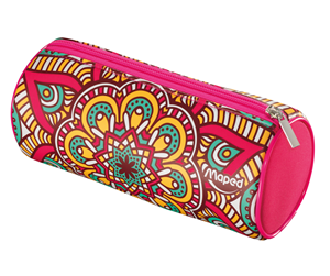 Skrive- & Tegneverktøy - Maped Pencil case Round Girls flowers - 934891