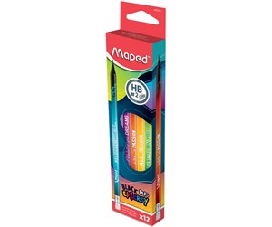 Skrive- & Tegneverktøy - Maped blackpeps school pencil Energy HB. Box of 12 pcs - 852001