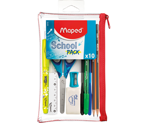 Skrive- & Tegneverktøy - Maped School set with 10 pcs. - 899705