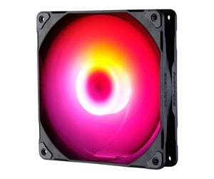 Kabinettvifte - Phanteks M25 140mm PWM Fan DRGB - Kabinettvifte - 140mm - Svart med RGB LED-lys - 37 dBA - PH-F140M25_DRGB_PWM_BK01