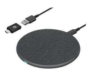 Mobil - Adaptere og ladere - Conceptronics Conceptronic GORGON GORGON03G wireless charging pad - with USB adapter - 15 Watt - GORGON03G