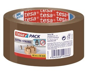 Tape & Lim - tesa pack Extra Strong Packaging Tape 66m x 50mm Brown - 57173-00000-04