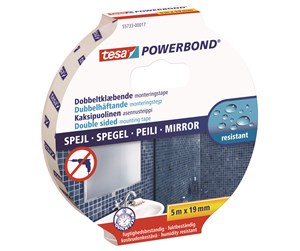 Tape & Lim - tesa Powerbond Mounting Tape Mirror 5m x 19mm - 55733-00017-04