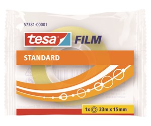 Tape & Lim - tesa film tape Standard 30 x 33m x 15mm Transparent - 57381-00001-02