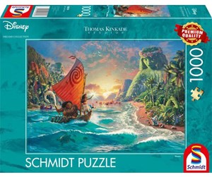 Puslespill - Schmidt Thomas Kinkade: Disney Vaiana Moana 1000p Gulv - 58030