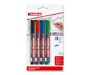 Skrive- & Tegneverktøy - Edding e-360 whiteboard marker set of 4 assorted - 4-360-4-1999