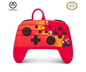 Spill - Tilbehør - PowerA Enhanced Wired Controller for Nintendo Switch - Speedster Mario - Controller - Nintendo Switch - 1526539-01