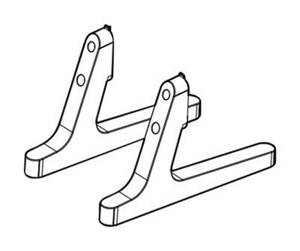 Veggmontering, AV-braketter & AV-møbler - LG ST-653T - stand - for LCD display 65" - ST-653.AL