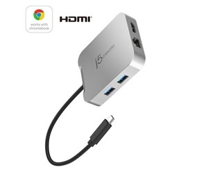 Dokkingstasjon - j5create Elite JCD391 - mini-dock - USB-C / Thunderbolt 3 - HDMI - GigE - JCD391-N