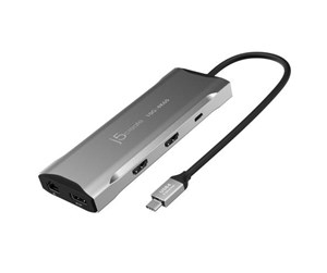 Dokkingstasjon - j5create Elite JCD397 - mini-dock - USB-C / USB4 / Thunderbolt 3 / Thunderbolt 4 - 2 x HDMI DP - GigE - JCD397-N