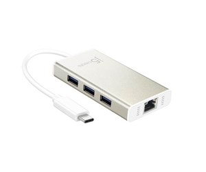 Nettverksadapter - j5create JCH471 - network adapter - USB-C - Gigabit Ethernet x 1 + USB 3.0 x 3 - JCH471-N