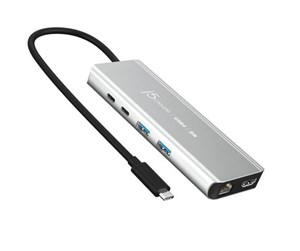 Dokkingstasjon - j5create JCD403 - docking station - USB-C / USB4 / Thunderbolt 3 / Thunderbolt 4 - HDMI - GigE 2.5 GigE - JCD403-N