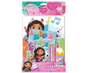 Hobbyartikler - Euromic GABBY'S DOLLHOUSE Colouring set w/4 col.pencils - 033706853