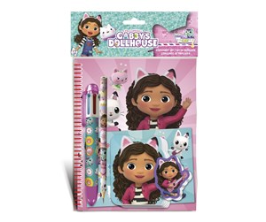 Skoleutstyr - Euromic GABBY'S DOLLHOUSE Writing Set w/ multi-col. pen - 033706128