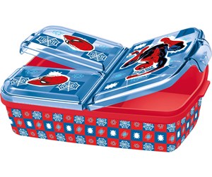 Skoleutstyr - Euromic SPIDERMAN multi compartm. sandwich box NEW - 088808735-74720