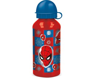 Skoleutstyr - Euromic SPIDERMAN water bottle aluminum 400ml - NEW - 088808717-74734