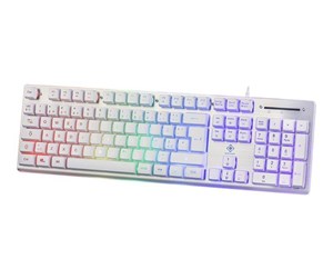 Tastatur - Deltaco GAMING WK75 - Gamingtastatur - Nordisk - Hvit - GAM-021-RGB-W