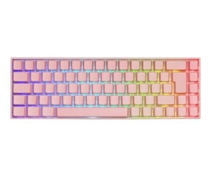 Tastatur - Deltaco GAMING PK95R - Gamingtastatur - Nordisk - Rosa - GAM-100-P