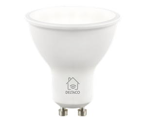 Smarthus - Deltaco SMART HOME smart bulb GU10 white cct 2700-6500K - SH-LGU10CCTC