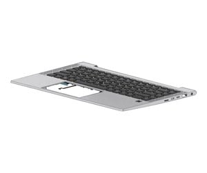 Tastatur - HP - notebook replacement keyboard - with pointing stick ClickPad - Danish/Norwegian/Finnish - with top cover - Bærbart tastatur - til utskifting - Danish/Norwegian/Finnish - Grå - M36312-DH1