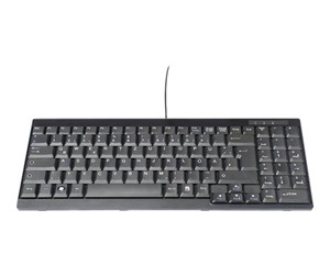 Tastatur - DIGITUS DS-72000GE - keyboard - German - black - Tastatur - Tysk - Svart - DS-72000GE