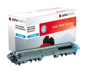 Printertilbehør blekk/toner - Agfa Photo - cyan - toner cartridge (alternative for: Brother TN242C) - Laser toner Blå - APTBTN242CE