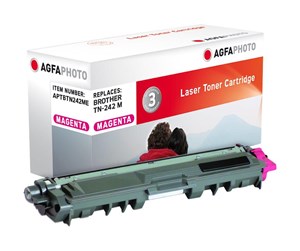 Printertilbehør blekk/toner - Agfa Photo - magenta - toner cartridge (alternative for: Brother TN242M) - Laser toner Rød - APTBTN242ME