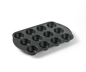 Bakeutstyr - Funktion Muffin tin 12 holes grey - 224041